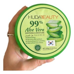 HUDA Beauty 99% Aloe Vera Gel (300g) – Soothing & Moisturizing | Korea Formula | Sunburn Relief & Acne Care